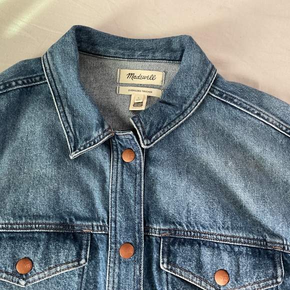 Like New Madewell Oversized Trucker Jacket - Picture 2 of 4
